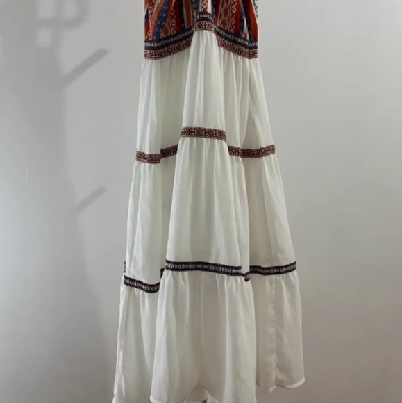 Stand Out in Our Chic White & Red Striped Cami Dress! - Picture 2 of 2